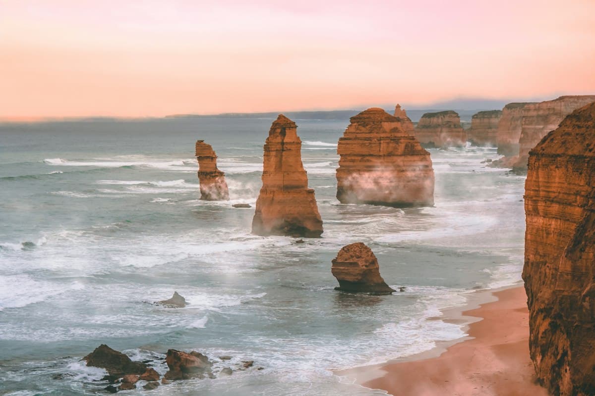 The Twelve Apostles rock stacks off the Great Ocean Road